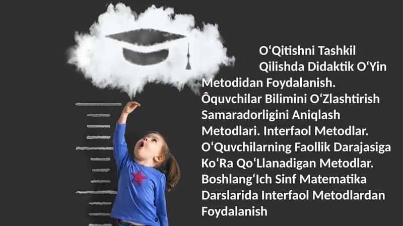 OʻQitishniTashkil QilishdaDidaktik OʻYin Metodidan Foydalanish