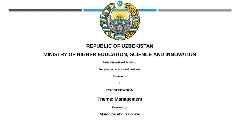 Management