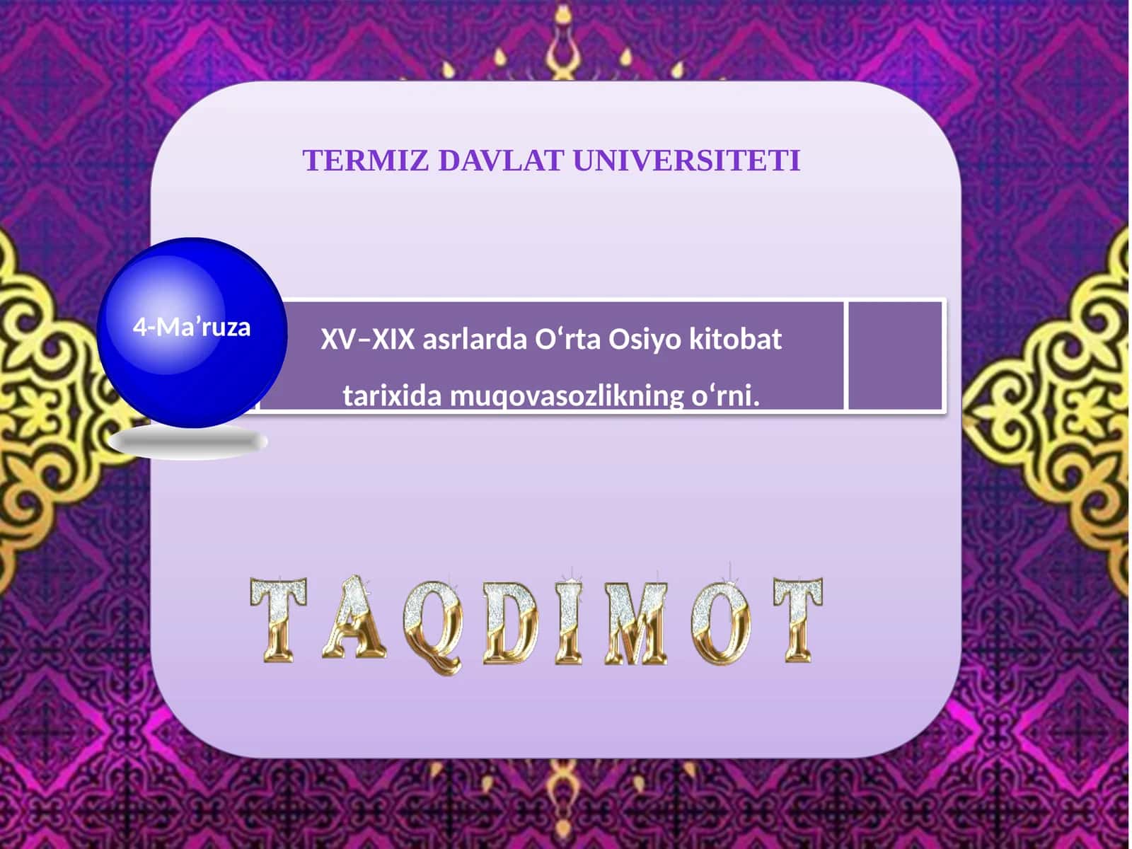 Temuriylar va Shayboniy va Ashtarxoniylar davridagi O'rta Osiyo muqovasozlik tarixi