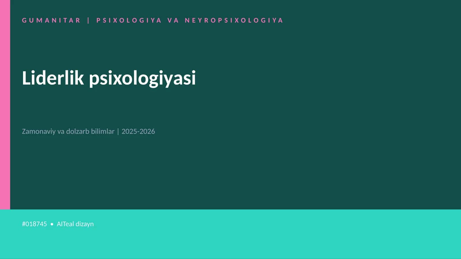 Liderlik psixologiyasi