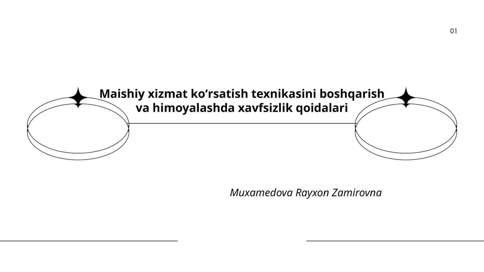 Maishiy xizmat koʻrsatish texnikasini boshqarish va himoyalashda xavfsizlik qoidalari