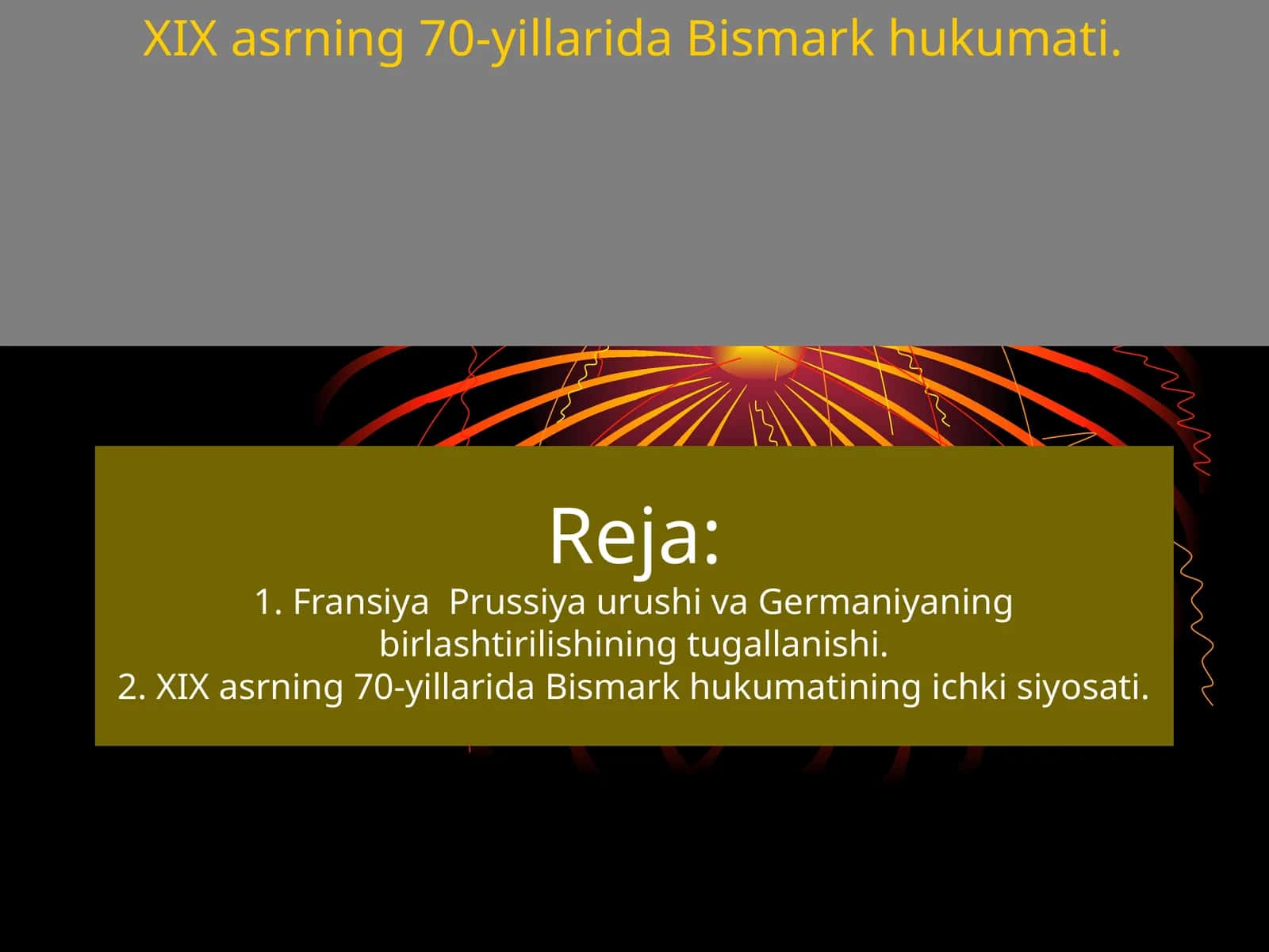 XIX asrning 70-yillarida Bismark hukumati
