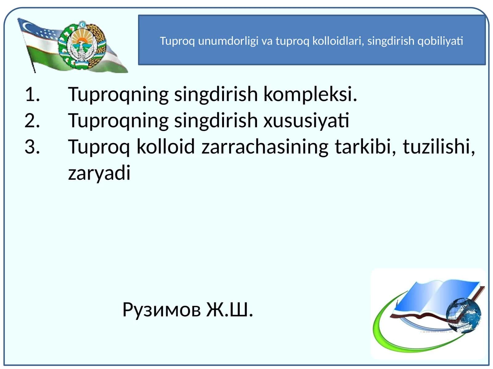 Tuproqning Singdirish Kompleksi