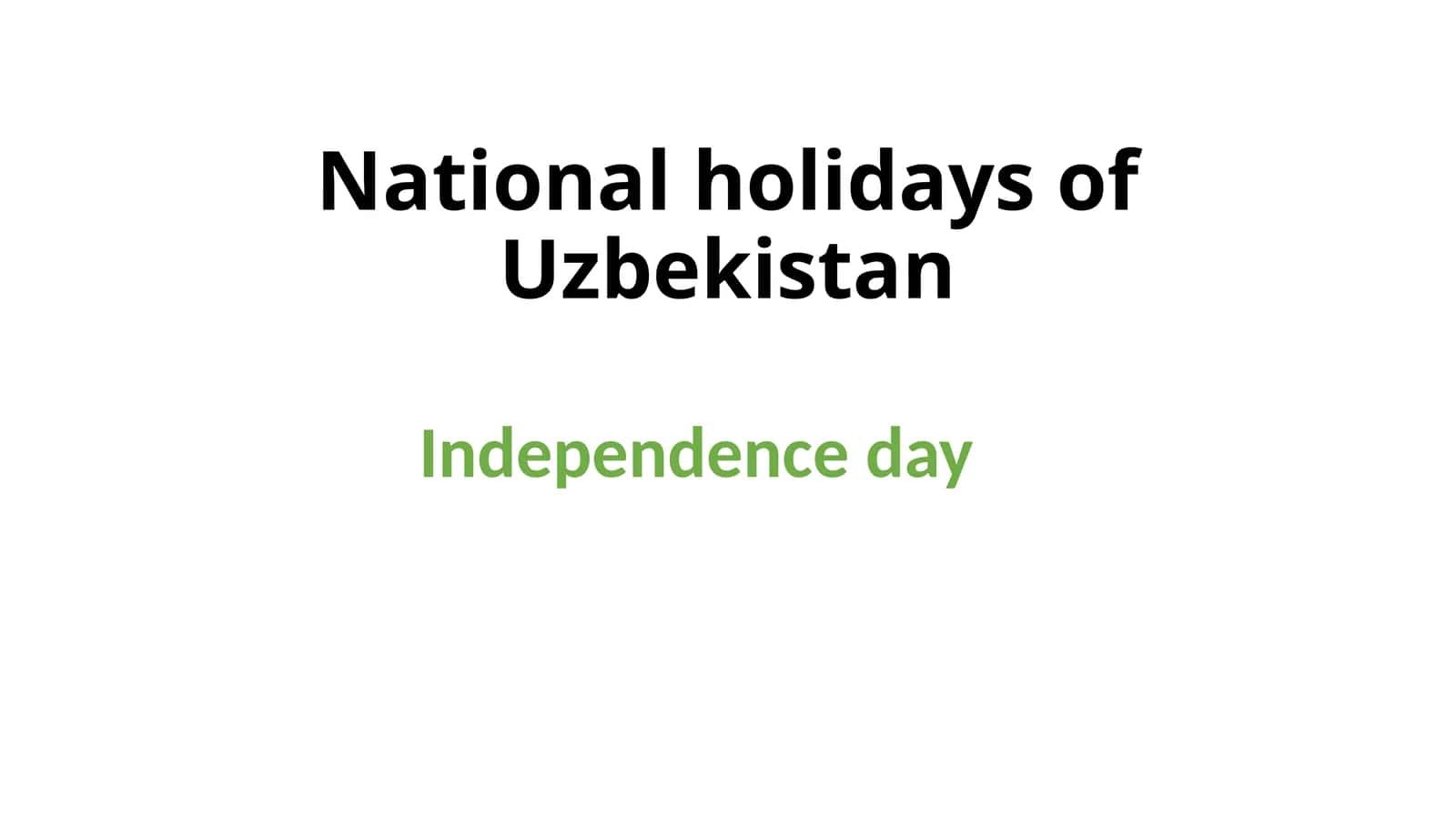 Independence day