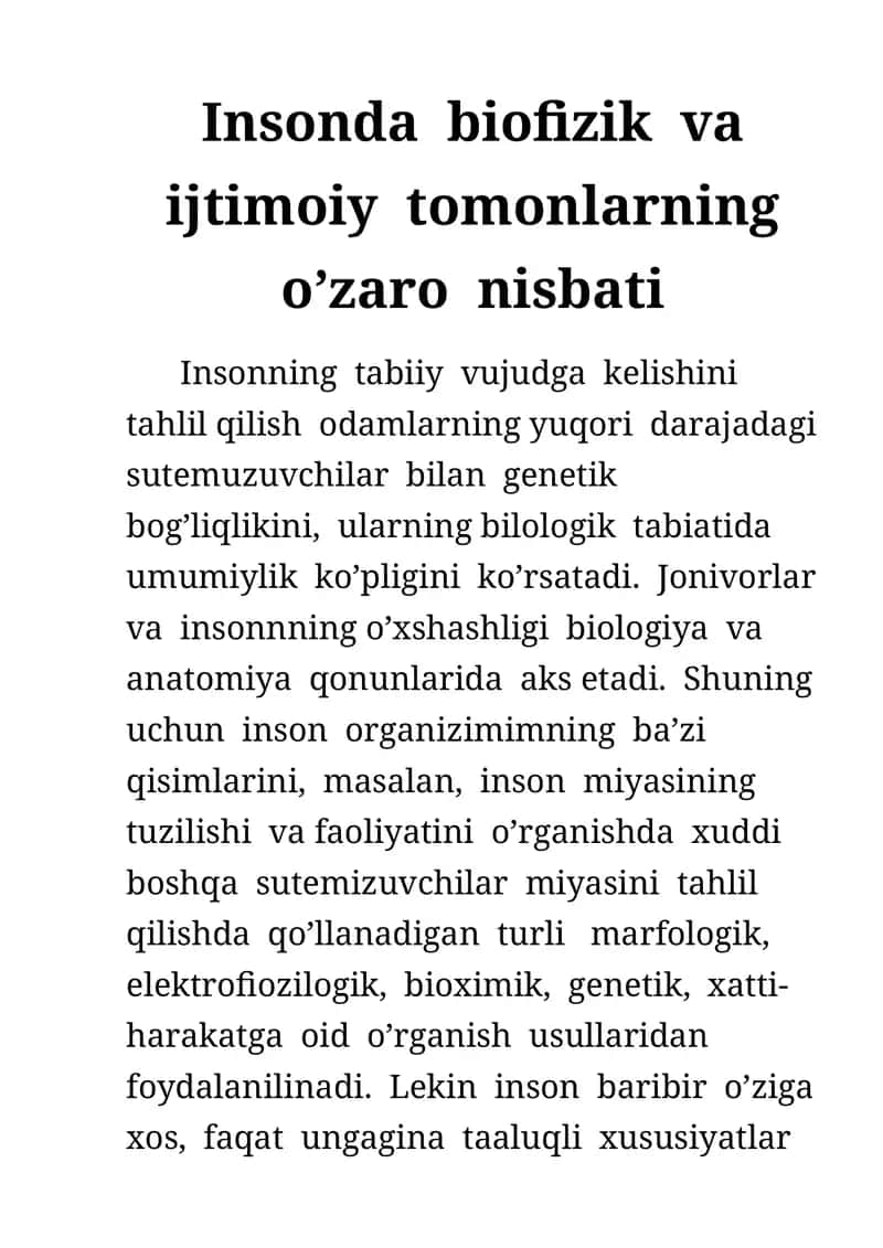 Homo sapines turining genetik bog'liqligi