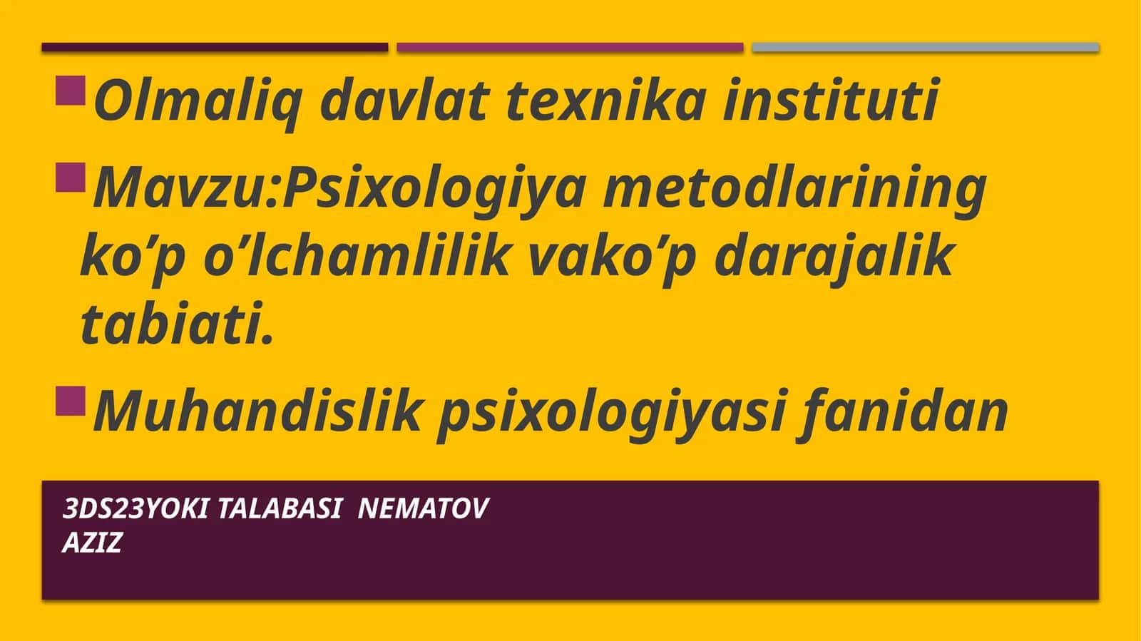 Psixologiya metodlari