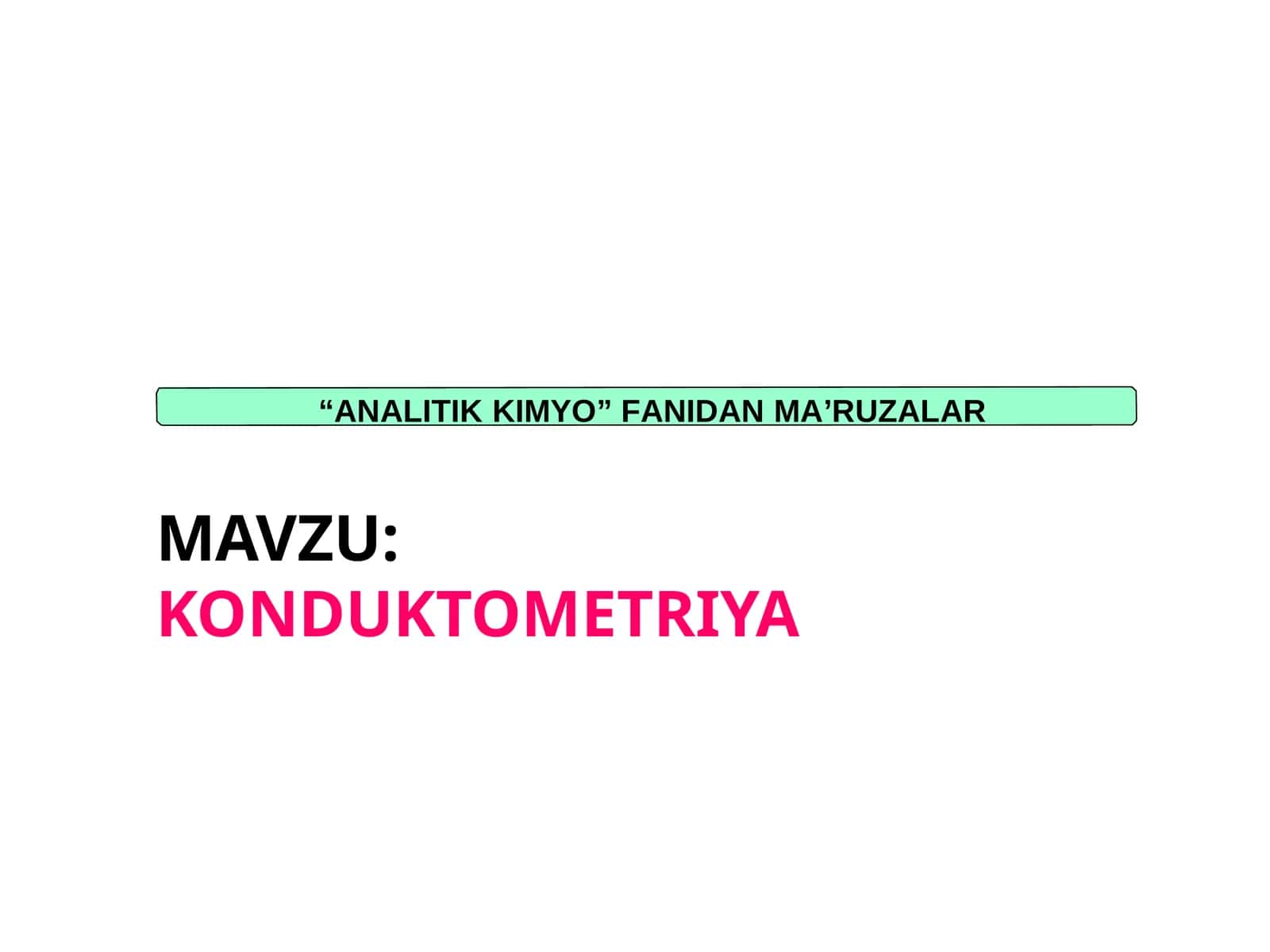 KONDUKTOMETRIYA