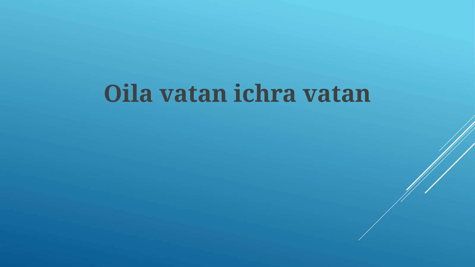 Oila – Vatan ichidagi Vatan