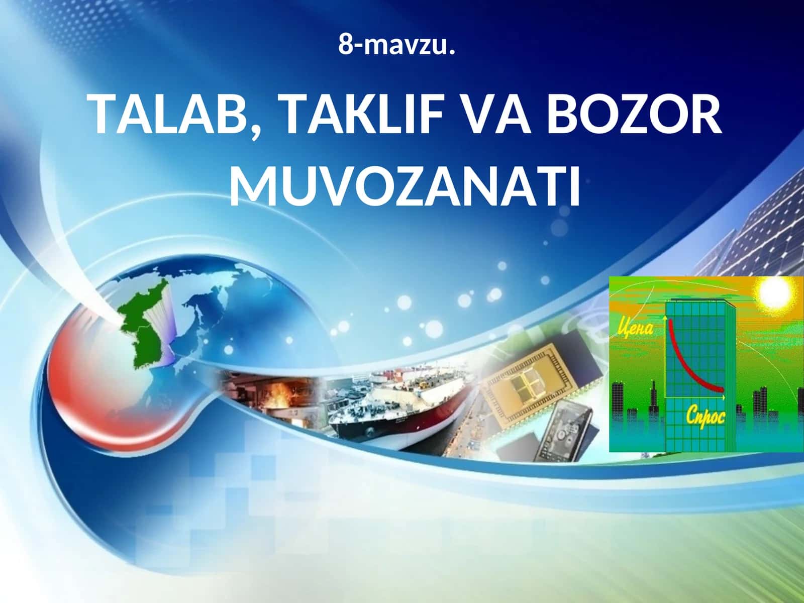 TALAB, TAKLIF VA BOZOR MUVOZANATI