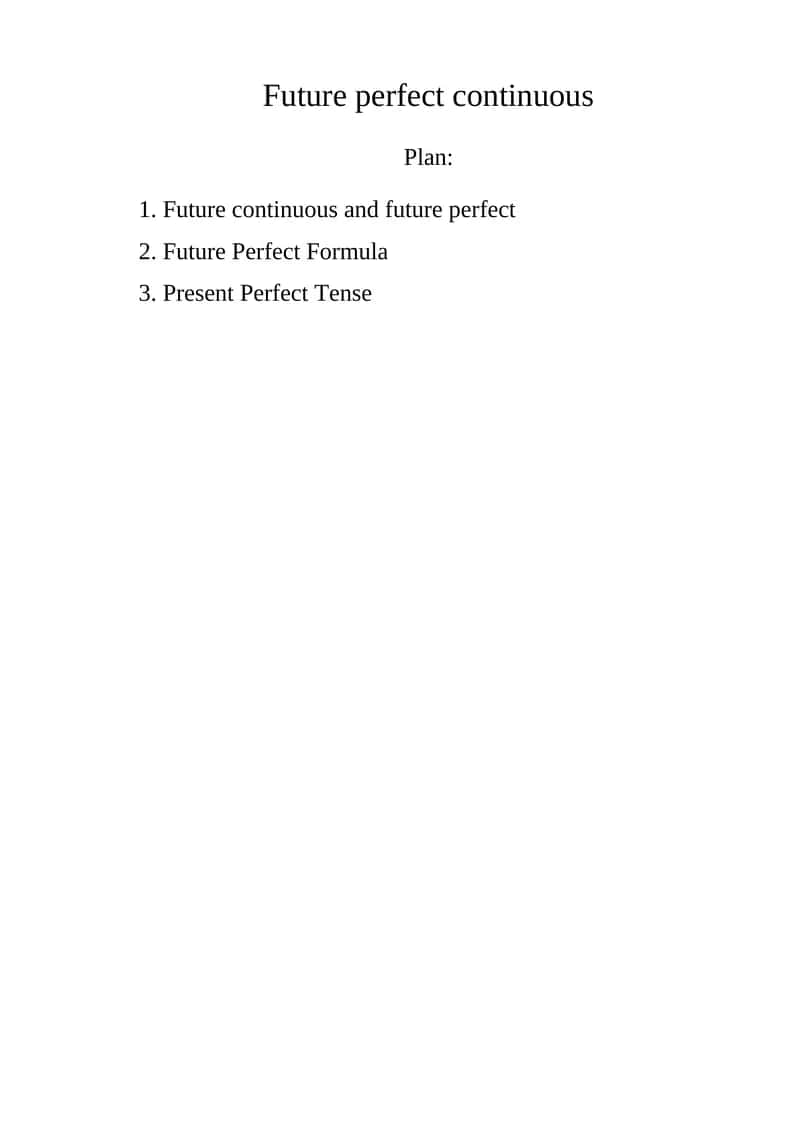 Future perfect continuous