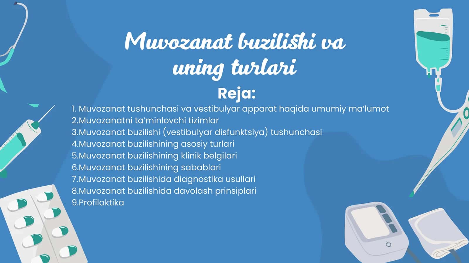 Muvozanat buzilishi va uning turlari