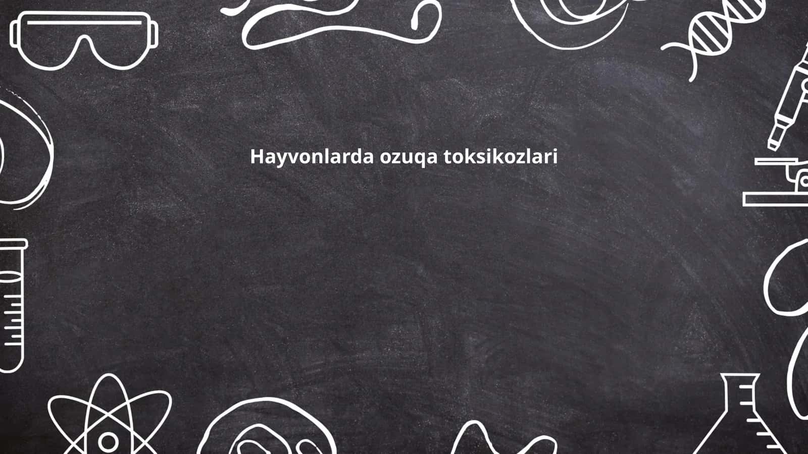 Hayvonlarda ozuqa toksikozlari
