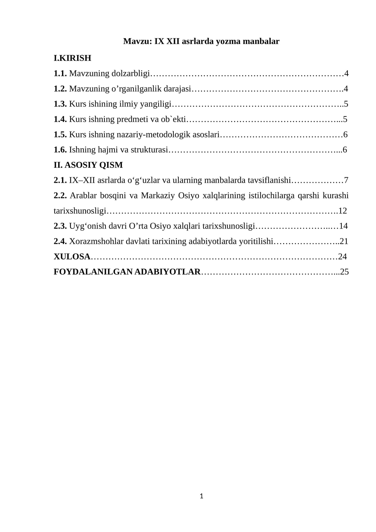 IX-XII asrlarda yozma manbalar