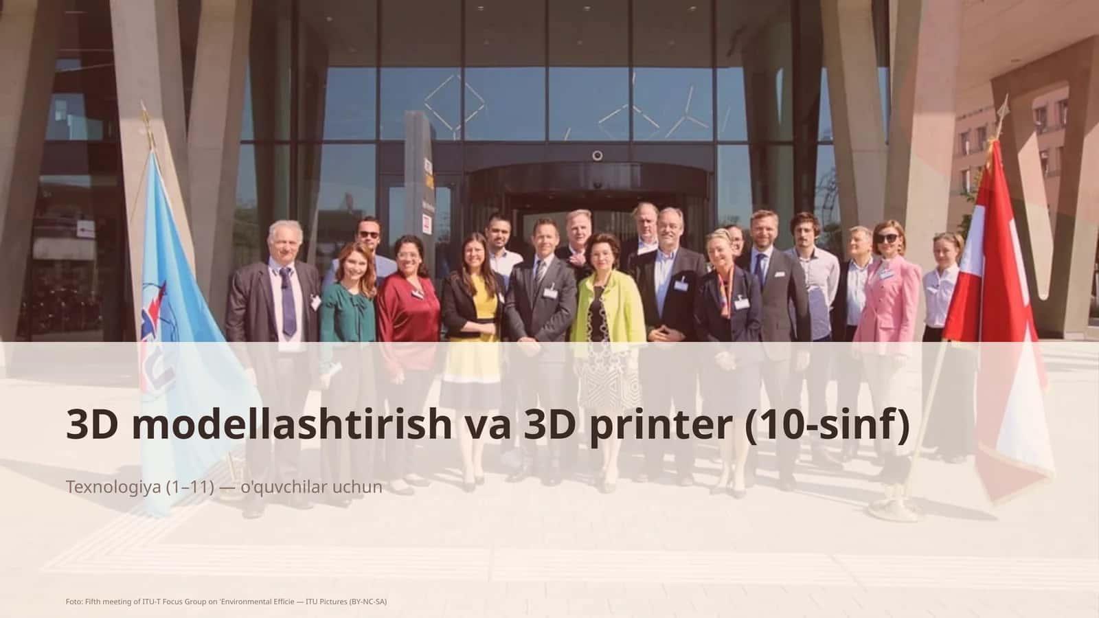 3D modellashtirish va 3D printer (10-sinf)