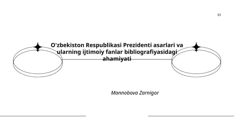 O'zbekiston Respublikasi Prezidenti asarlari va ularning ijtimoiy fanlar bibliografiyasidagi ahamiyati