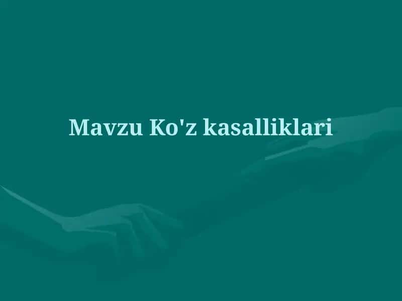 Ko'z kasalliklari