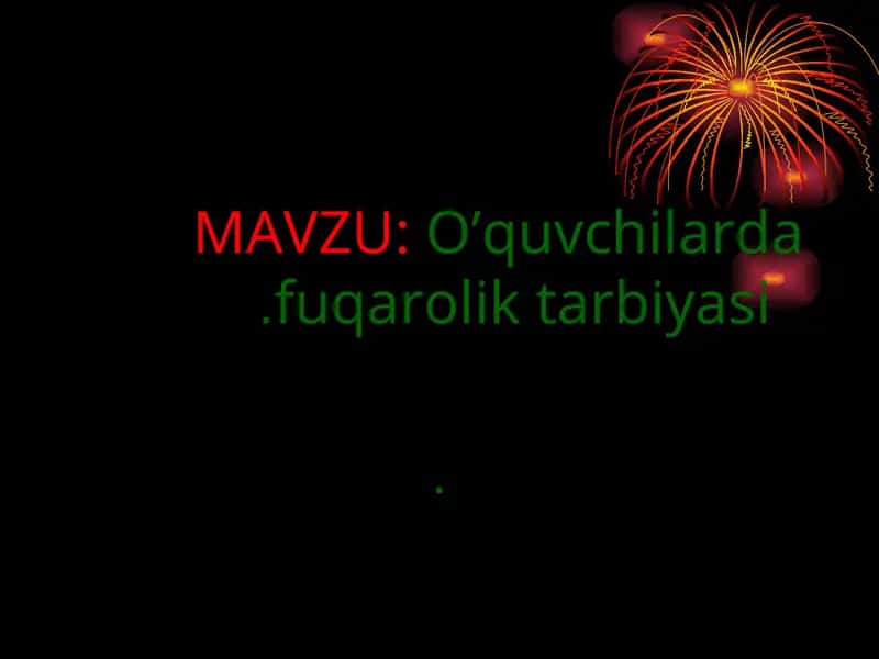 Fuqarolik tarbiyasi