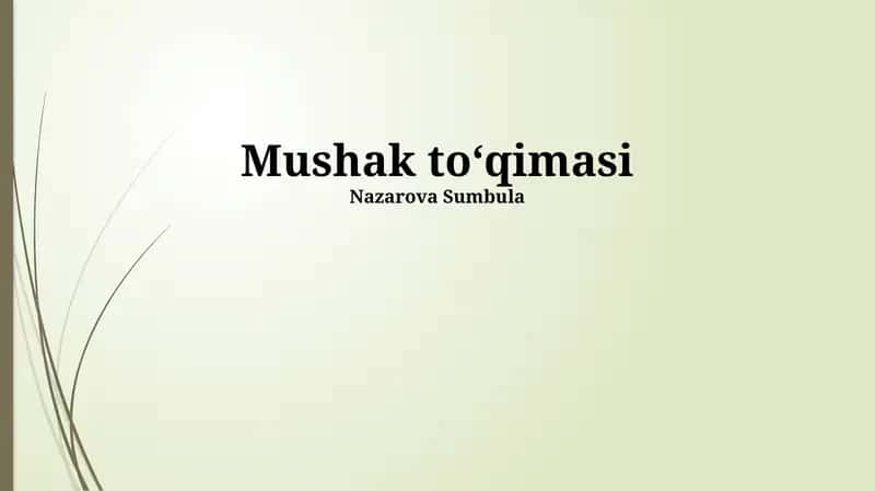 Mushak toʻqimasi