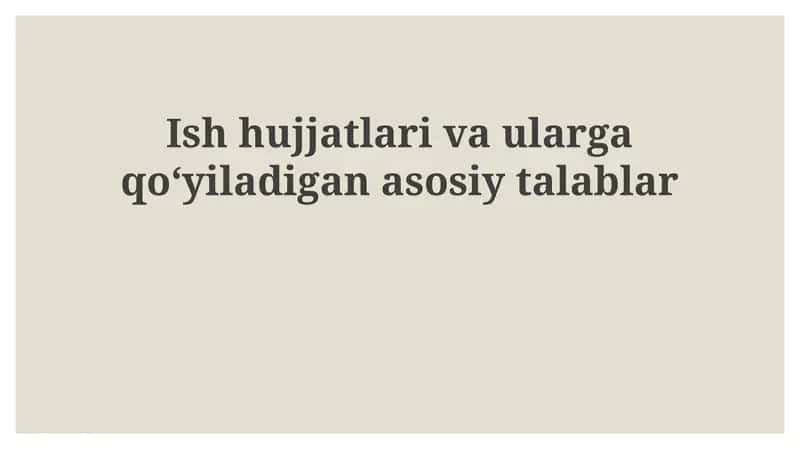 Shaxsiy hujjatlar