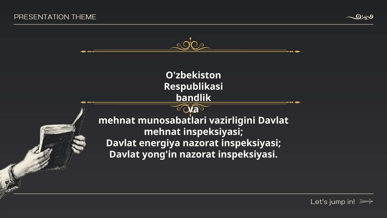 O'zbekiston Respublikasi bandlik va mehnat munosabatlari vazirligini Davlat mehnat inspeksiyasi, Davlat energiya nazorat inspeksiyasi, Davlat yong'in nazorat inspeksiyasi