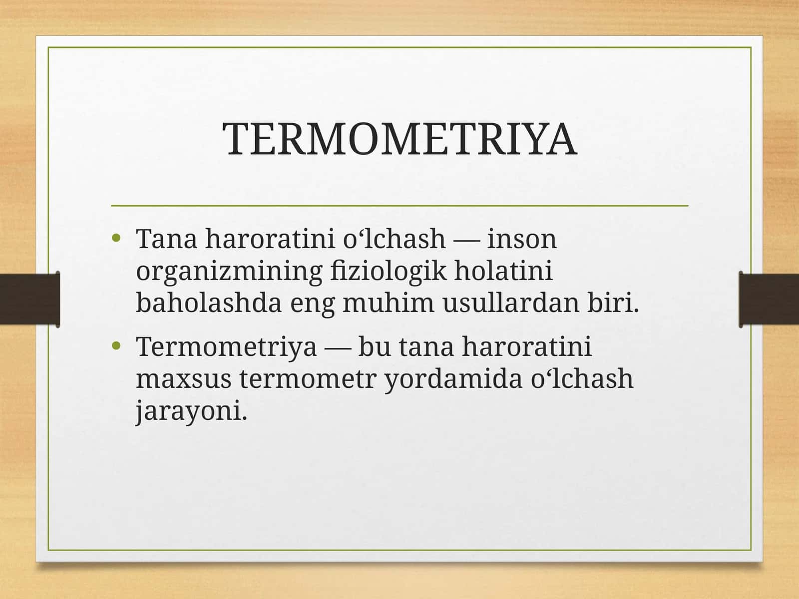 TERMOMETRIYA