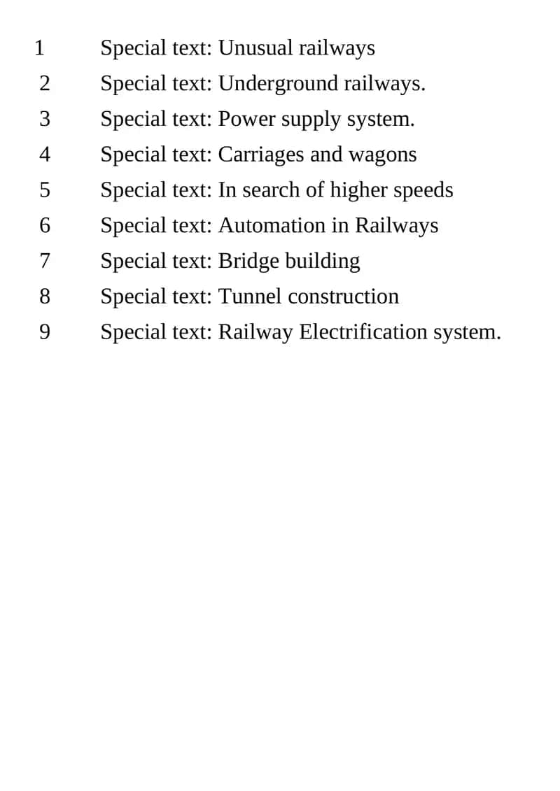 Unusual railways