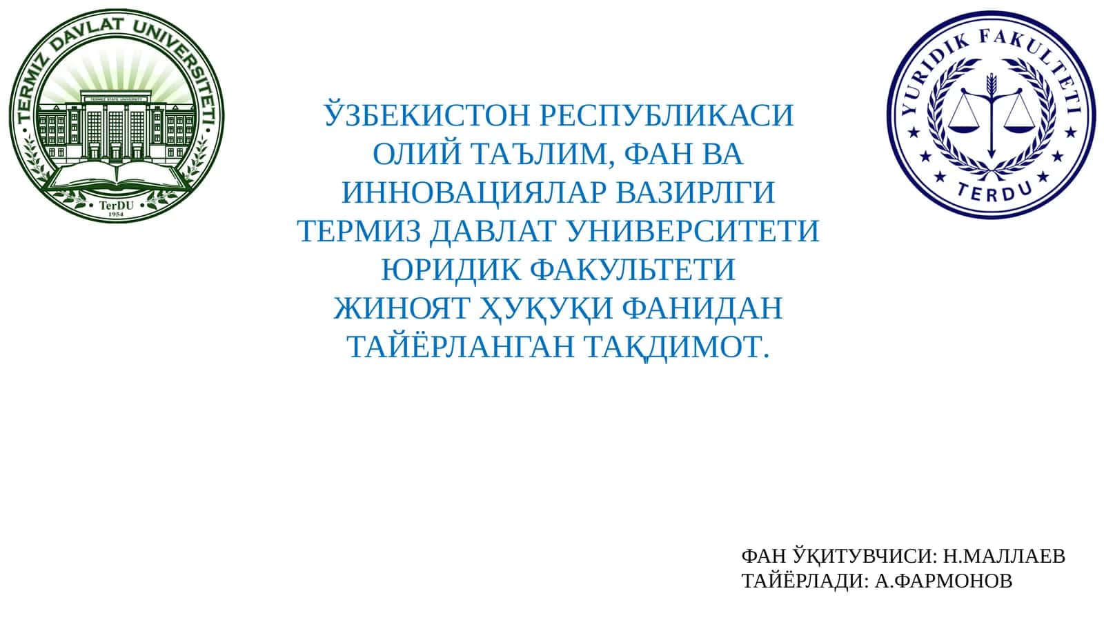ЭКОЛОГИЯ СОҲАСИДАГИ ЖИНОЯТЛАР