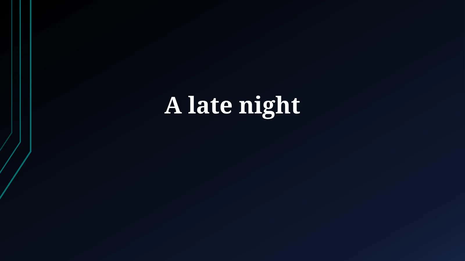 The Midnight Hour: Setting the Stage
