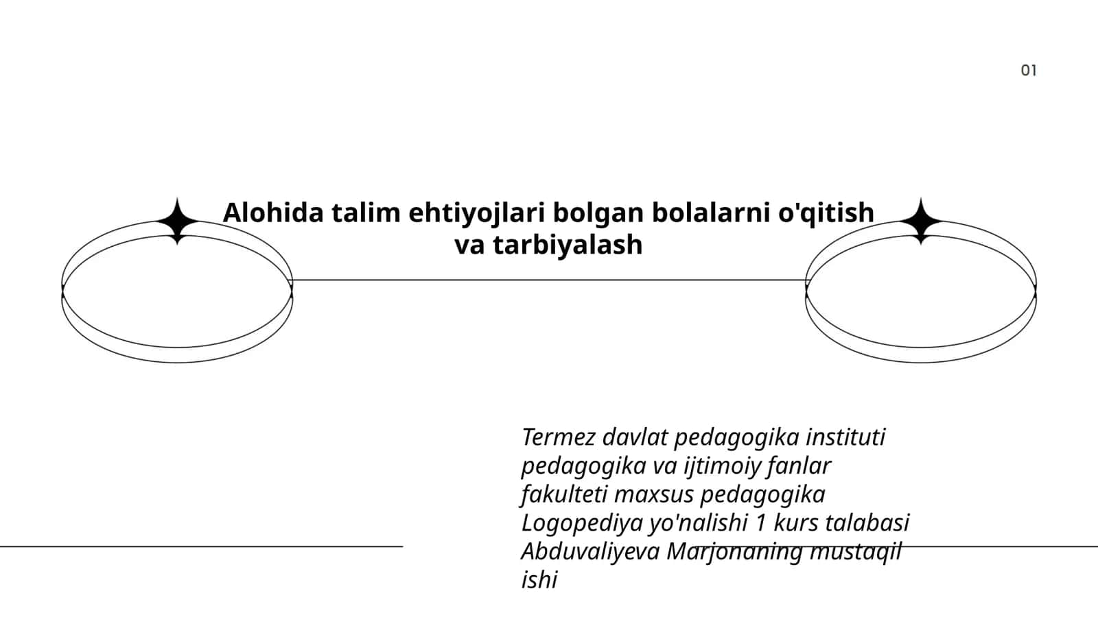 Pedagogika Logopediya yo'nalishi