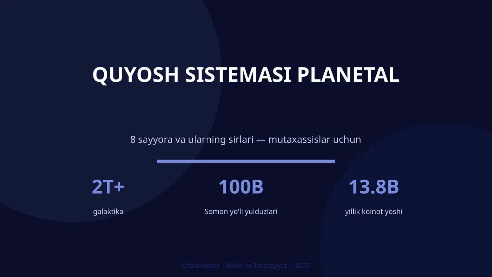 Quyosh Sisteması Planetal