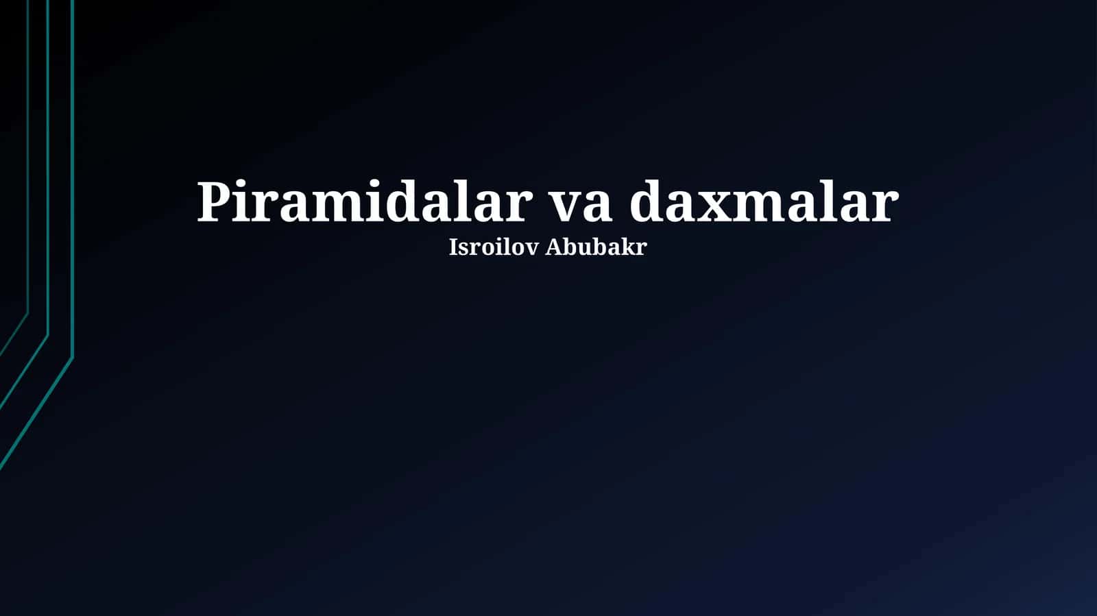 Piramidalar va Kriptalar: Ta'riflar va turlari