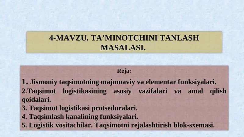 Jismoniy taqsimotning majmuaviy va elementar funksiyalari