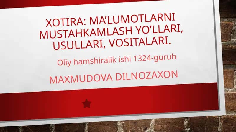 Xotira-psixikjarayon