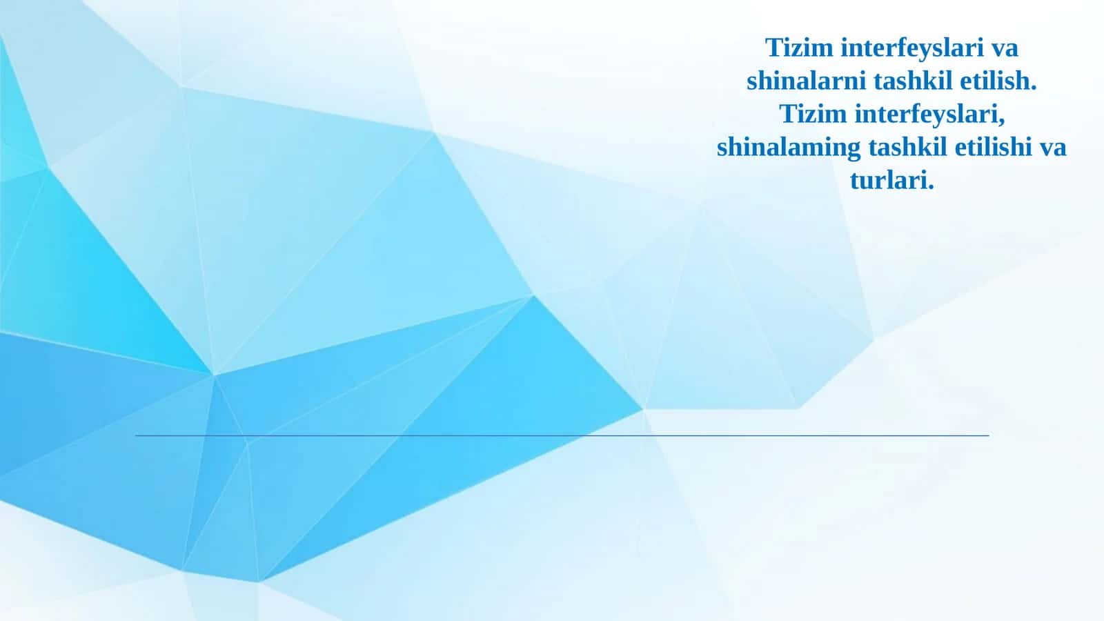 Tizim interfeysi