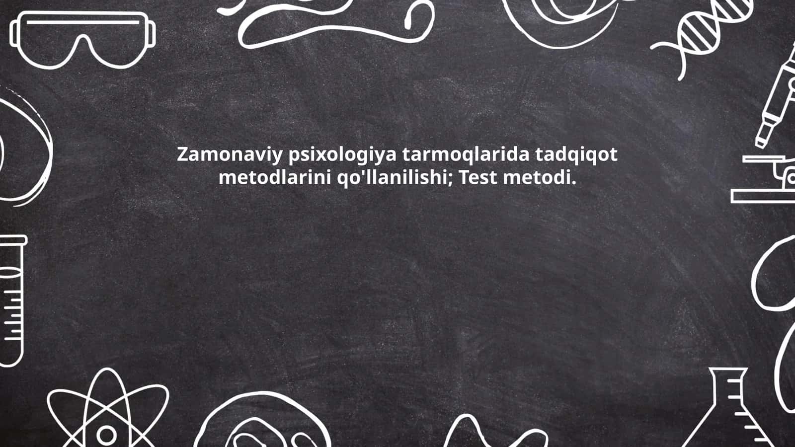 Test metodologiyasi