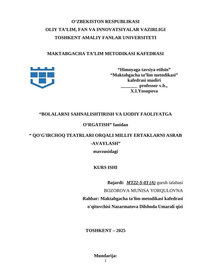 QO'G'IRCHOQ TEATRLARI ORQALI MILLIY ERTAKLARNI ASRAB -AVAYLASH.docx