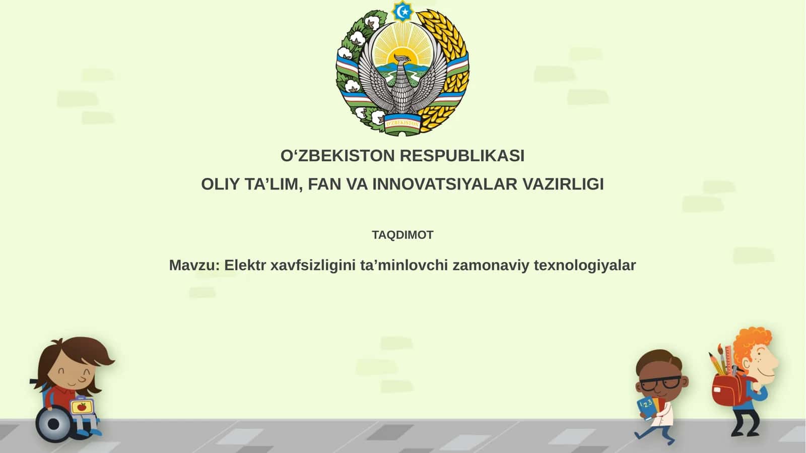 Zamonaviy elektr xavfsizligi texnologiyalari