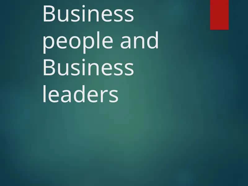 Vocation of the Business Leader