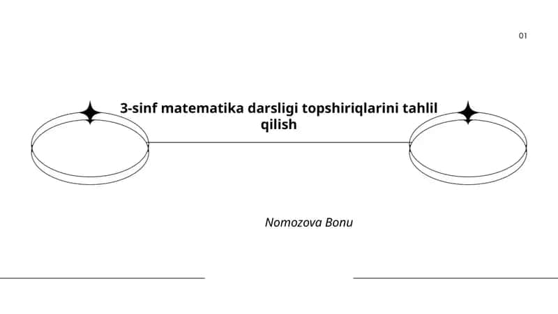 3-sinf matematika darsligi topshiriqlarini tahlil qilish