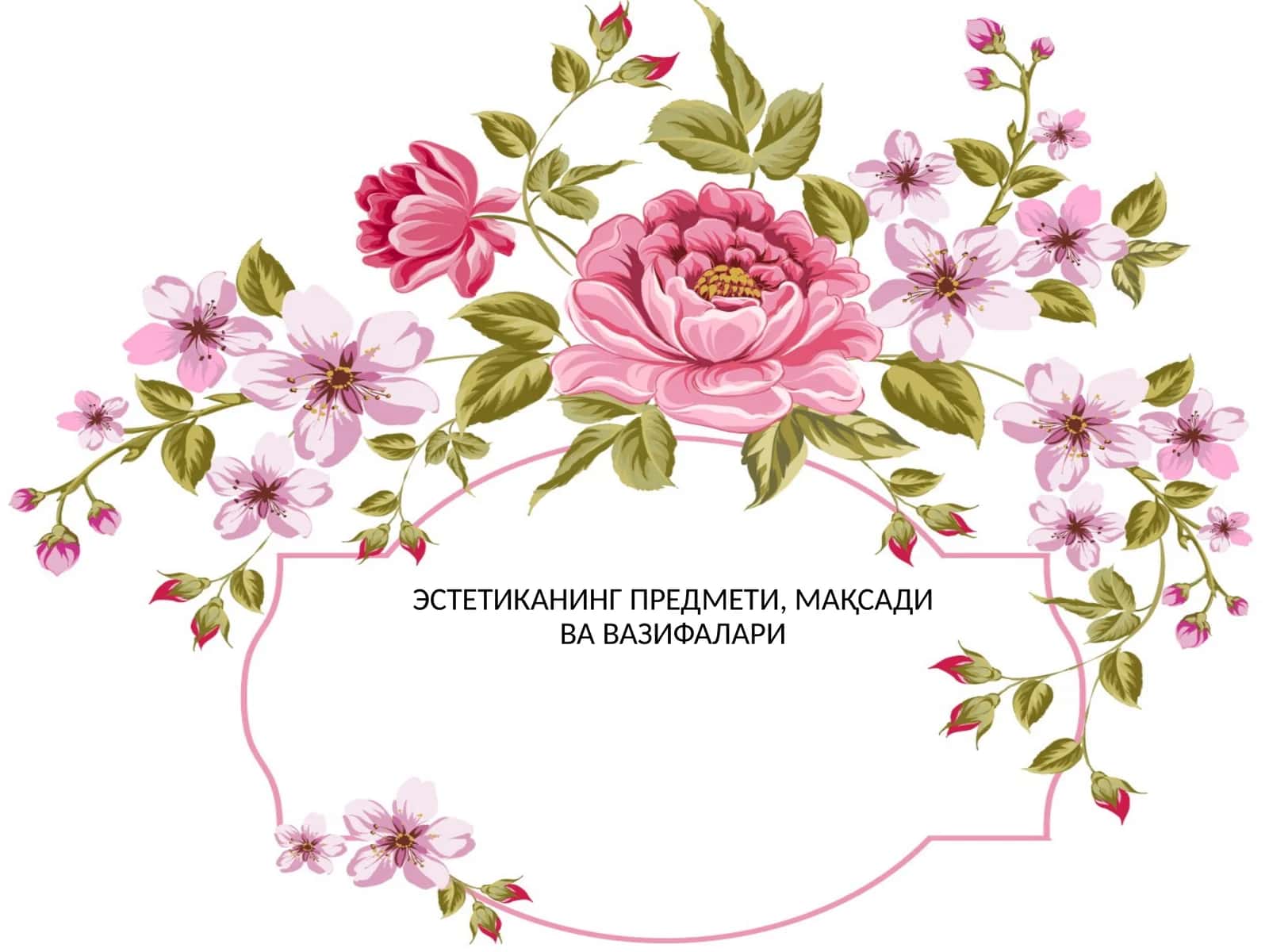 Эстетиканинг предмети, мақсади ва вазифалари