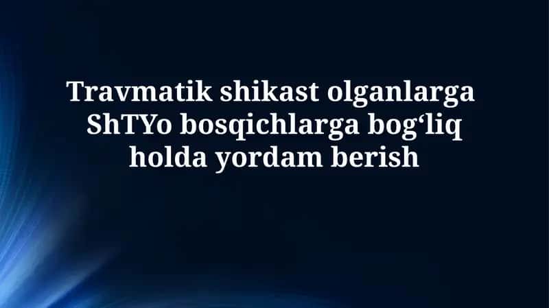 Shtyo bosqichlari yordamamberish
