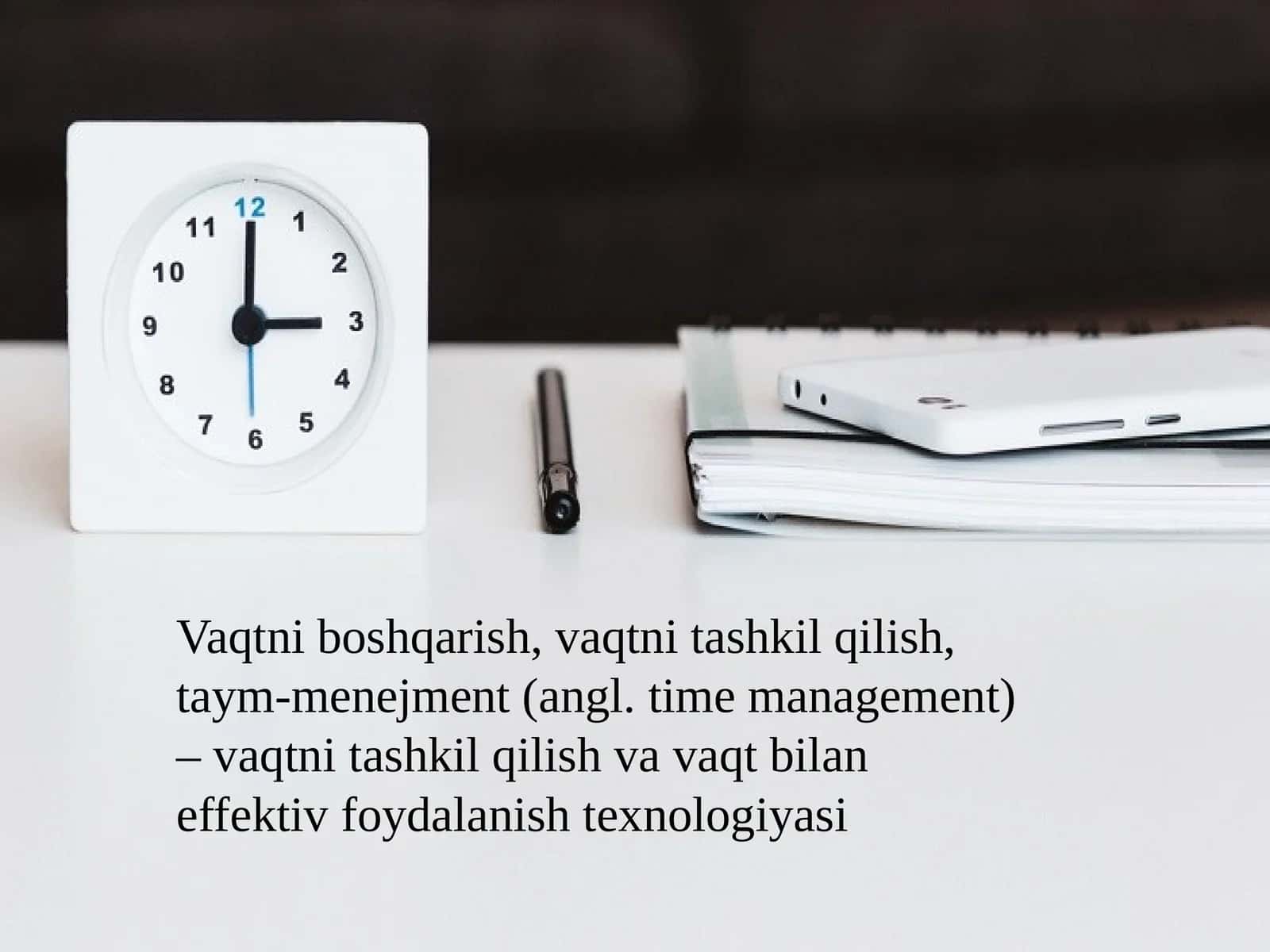 Vaqtni boshqarish