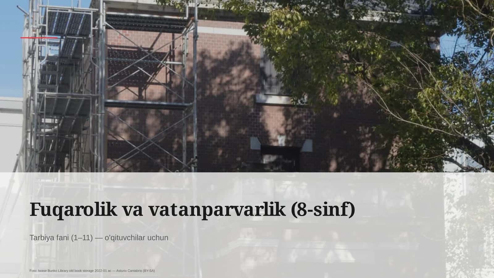 Fuqarolik va vatanparvarlik (8-sinf)