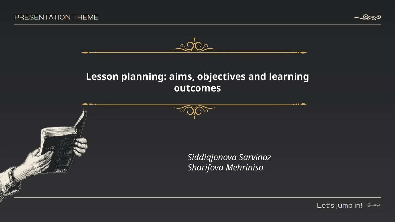 Lesson planning: aims, objectives and learning outcomes
