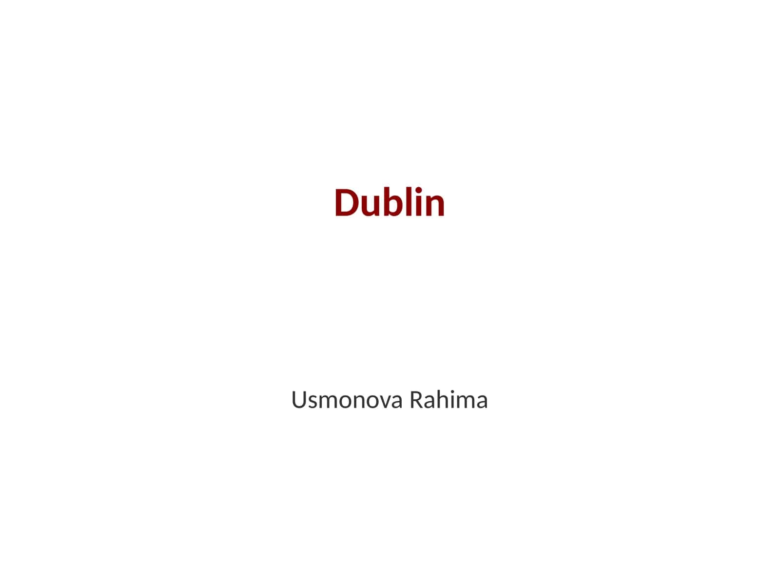 Dublin