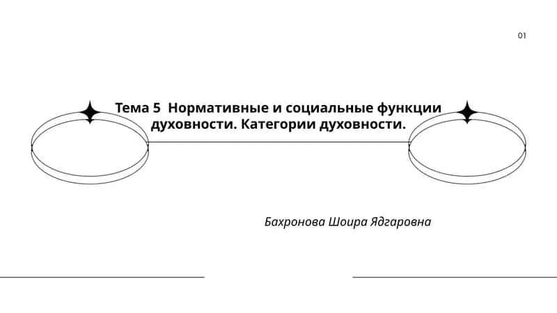 Тема 5 Нормативные и социальные функции духовности. Категории духовности