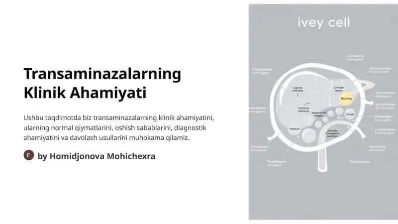 Transaminazalarning Klinik Ahamiyati