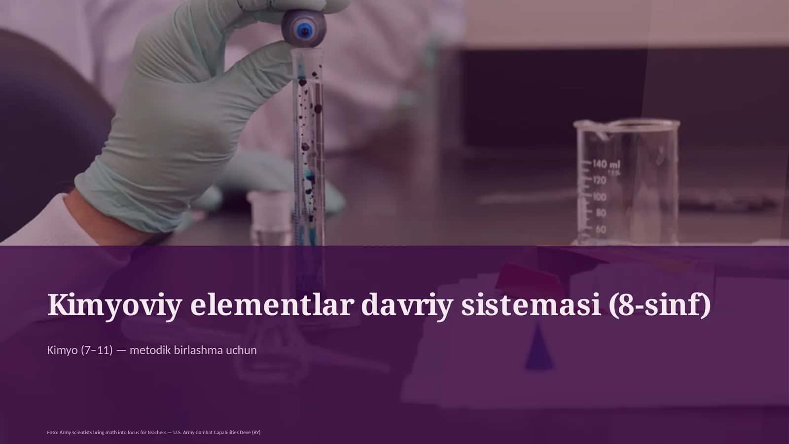 Kimyoviy elementlar davriy sistemasi (8-sinf)