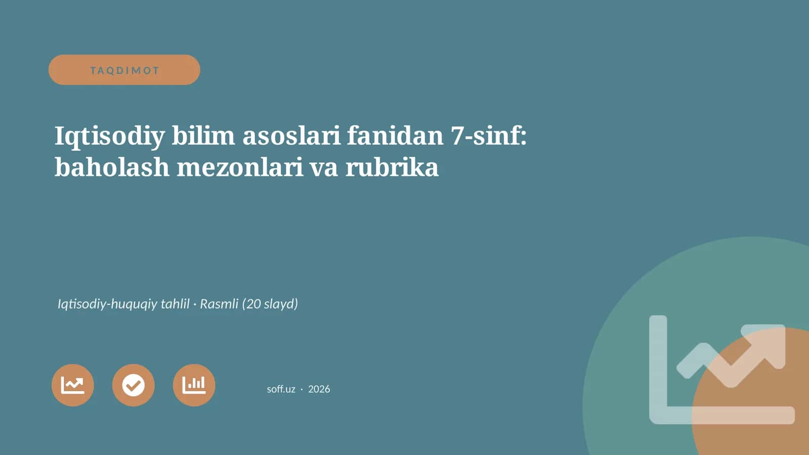 Iqtisodiy bilim asoslari fanidan 7-sinf: baholash mezonlari va rubrika
