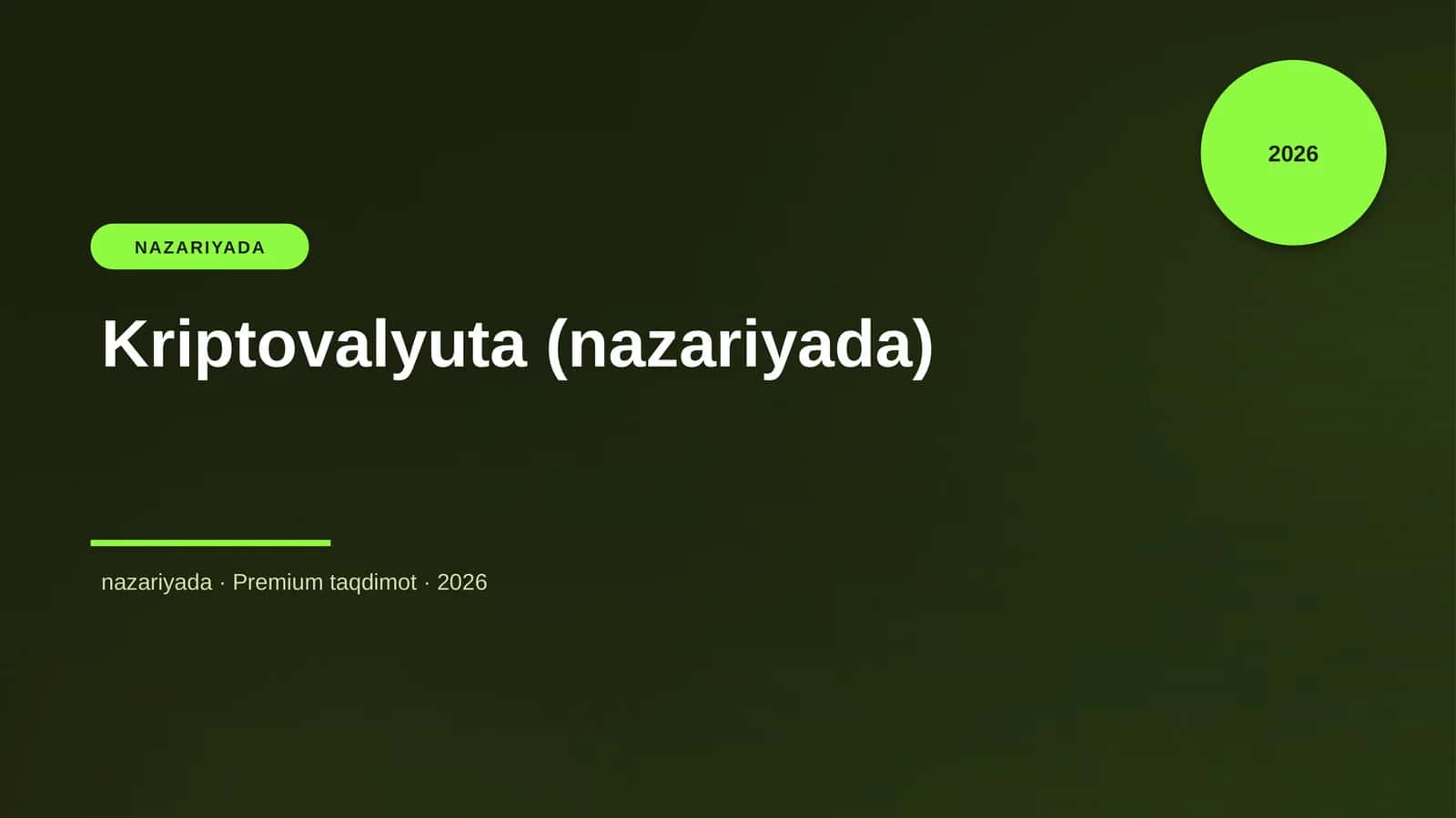 Kriptovalyuta (nazariyada)